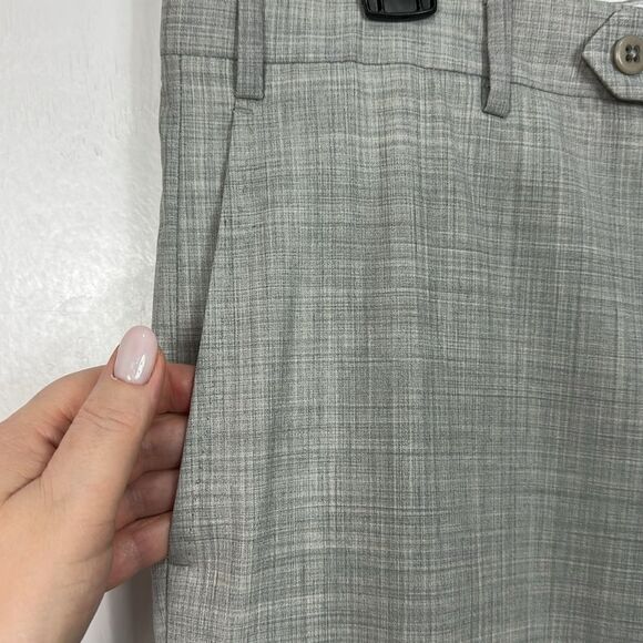 John Craig Zanella Wool Gray Straight Leg Classic Pants Size 36 - Picture 2 of 9